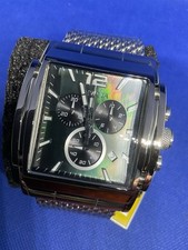 Invicta Speedway Tonneau mod 48206, sil/blk, Swiss Movt, men’s wristwatch