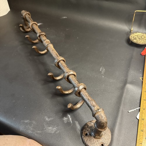 Vtg iron rail 6 - &, metal