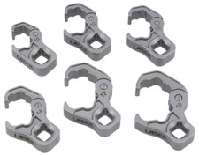 Ratchet Flare Nut 3/8"D Wrench Set  10 - 19mm Spring Loaded Quick Snap Design