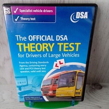 THE OFFICIAL DSA THEORY TEST FRO LARGE VEHICLES PC CD ROM - RARE RETRO