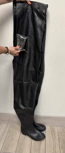 Chest waders rubber black - chest,
