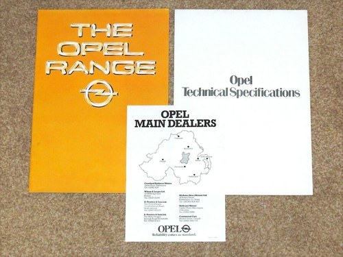 1980 opel range brochure - range,