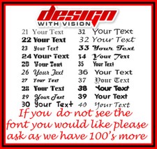 4 x Boat Name Vinyl Stickers Graphics Decals Narrow Speed Jet ski PERSONALISED