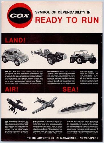 1970 cox vintage - ad, gas