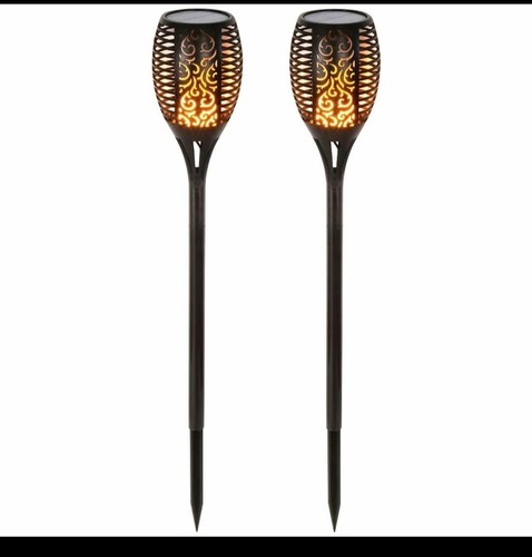 2pcs solar torch flickering - solar,