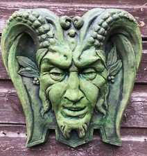 Pan green man wall plaque