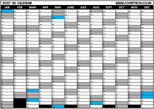 2027 year wall planner - 2027,