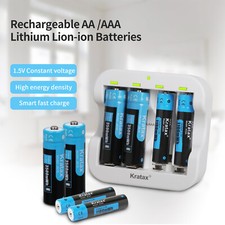 1.5V AA AAA Li-ion Rechargeable Battery charger li-ion batteries 3500mWh LOT