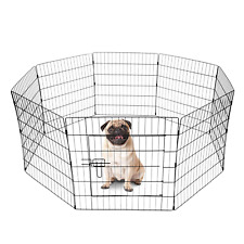 8 PANEL PET PLAYPEN DOG PUPPY RABBIT PORTABLE CAGE RUN PEN FOLDING FENCE CRATE