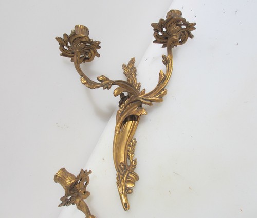 Victorian brass wall - wall, lights