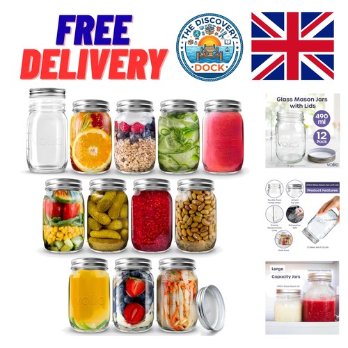 Versatile 490ml glass mason - versatile,