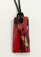 Fused Glass Red Handmade