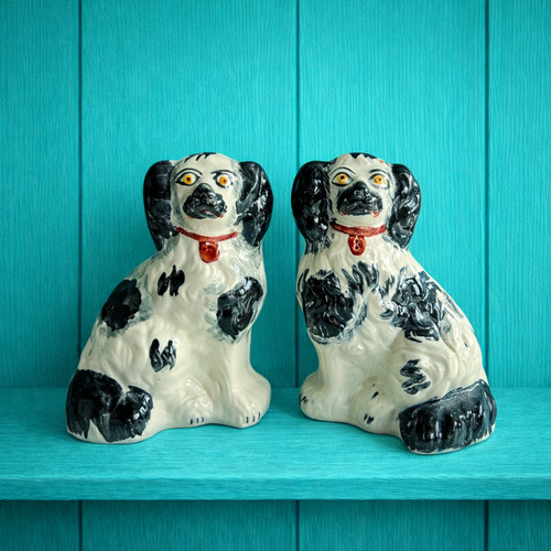 Antique pair black and - of,