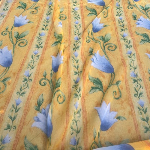 Net curtain voile - voile, floral