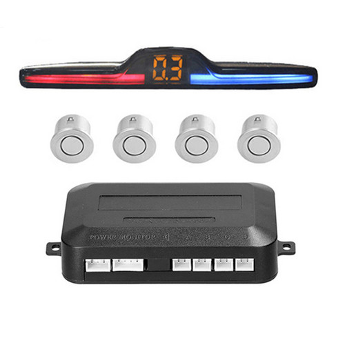 Silver parking sensor car - parking,