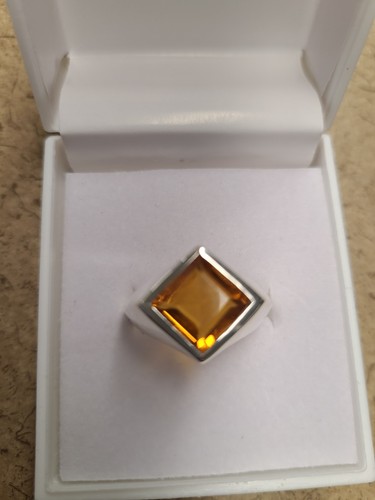 Sterling silver citrine - sterling,