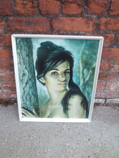 Vintage Original 1960s Framed J H Lynch Print Tina  Mid-Century Art 24" x 20"