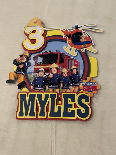Fireman sam cake topper - sam,