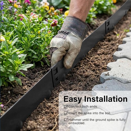 Corten steel lawn edging - steel, set