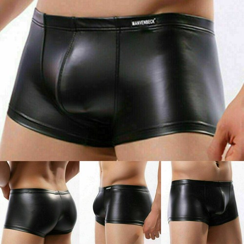 Men faux patent leather for - faux,