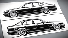 BMW E34 M5 tuning sticker