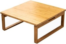 Foldable low table bamboo - foldable,