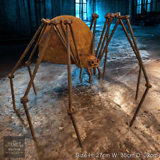 Large Rusty Metal Garden Spider - Ornament Sculpture Art Rustic Arachnid H:27cm
