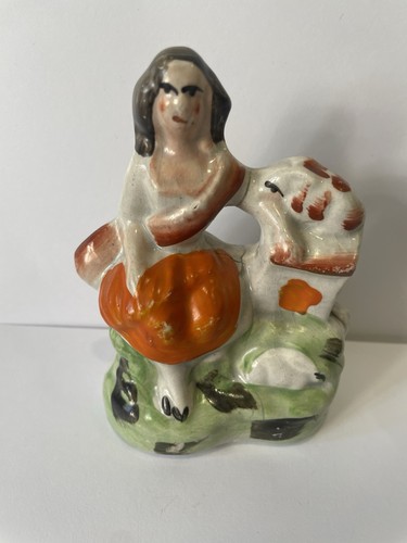 Antique staffordshire flat - staffordshire,