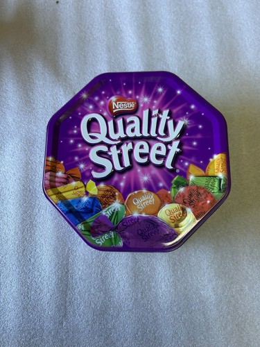 Quality street tin empty - street,