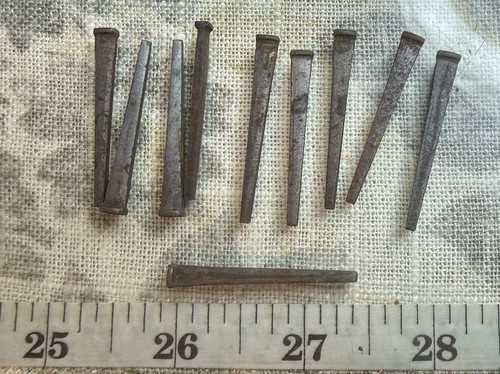 Old iron square nails - 1.5",
