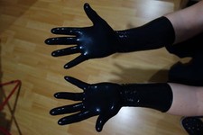 Latex Rubber Black, Orange or