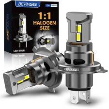 2x H4 LED Headlight Bulbs