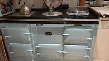 Aga 4-Oven in duck egg blue