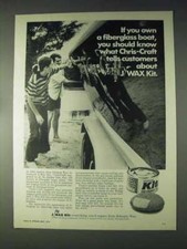 1970 Johnson Wax J/Wax Kit Ad - Chris-Craft Boat
