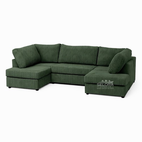 Shape corner sofa jumbo cord - u,