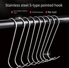 5 X POINTED STEEL S HOOKS