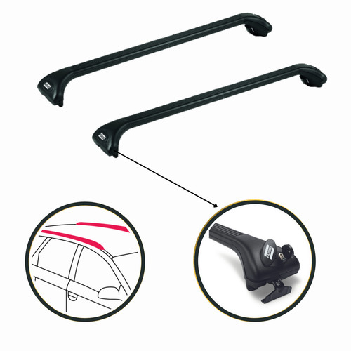 Black roof rack bars for - black,