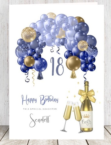 Personalised birthday card - personalised,