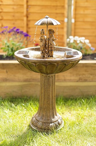 Water fountain solar garden - fountain,