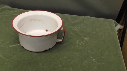 Vintage enamelware basin - vintage,