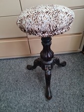 Antique Walnut Piano Stool -