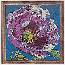 Ehrman MINI POPPY by ELIAN McCREADY rare TAPESTRY needlepoint COMPLETED KIT