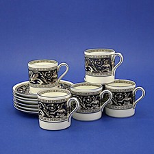 Six Wedgwood Dark Blue