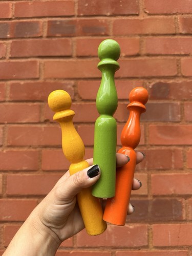 Vintage wooden colourful - wooden,