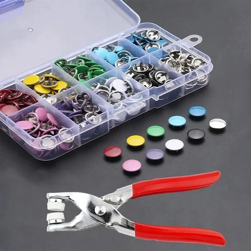 Metal snap fastener kit press - metal,