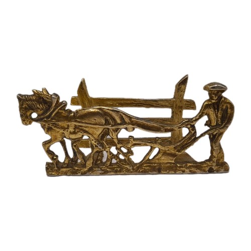 Old vintage ploughman horse - old,