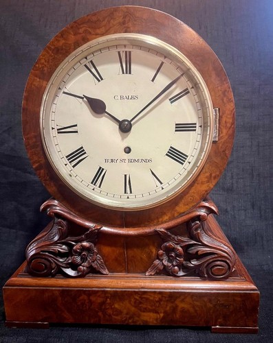 Fusee clock signed bales - c,