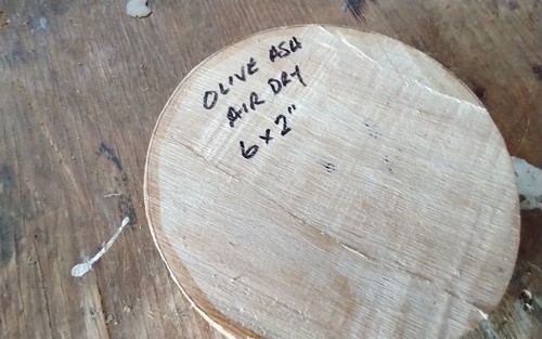 Olive ash bowl blank - olive,