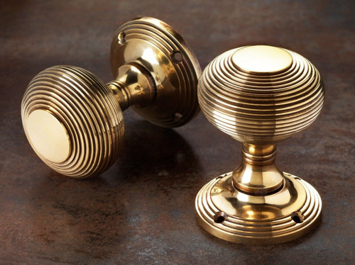 Aged brass beehive mortice - aged,