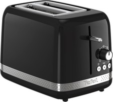 Tefal Black Collection 2-Slot Toaster, 7 Browning Levels, Defrost-Stop-Reheat